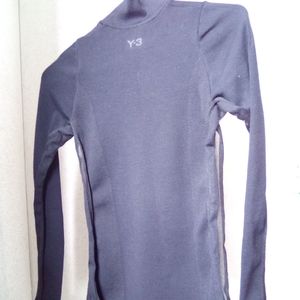 y3 logo knitwear in black